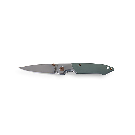 Brighten Blades Day Not So Heavy Metal Knife w/Case, 2.5in, 8Cr13MoV Stainless Steel, Drop Point, Tan, BB-130
