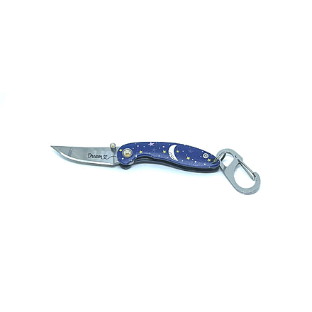 Brighten Blades Dream Keychain Folding Knife, 1.6in, 8Cr13MoV Stainless Steel, Clip Point, BB-117