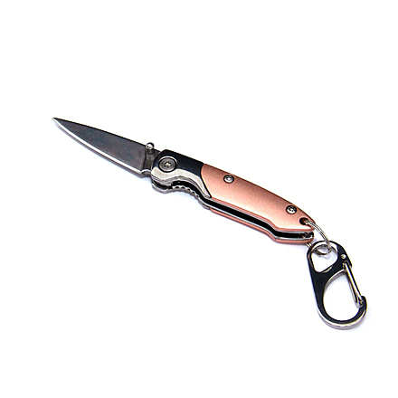 Brighten Blades Floyd Keychain Not So Heavy Metal Knife, 1.625in, 8Cr13MoV Stainless Steel, Drop Point, BB-133