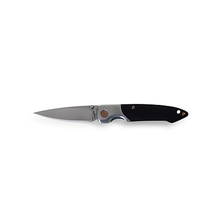 Brighten Blades Sabbath Not So Heavy Metal Knife w/Case, 2.5in, 8Cr13MoV Stainless Steel, Drop Point, Gray, BB-125