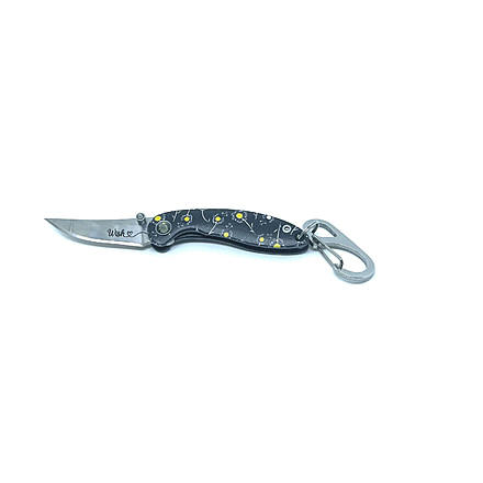 Brighten Blades Wish Keychain Folding Knife, 1.6in, 8Cr13MoV Stainless Steel, Clip Point, BB-123