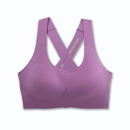 Brooks 2.0 Dare Crossback Run Bra - Womens, Washed Plum, 34AB, 350084516.034AB