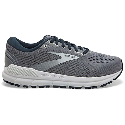 Brooks Addiction GTS 15 Running Shoes - Womens, Wide, Grey/Navy/Aqua, 8.5, 1203521D099.085