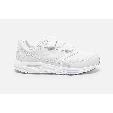 Brooks Addiction Walker V-Strap Womens Casual Shoes, White, 9.5 US, Wide, 1200331D111.095