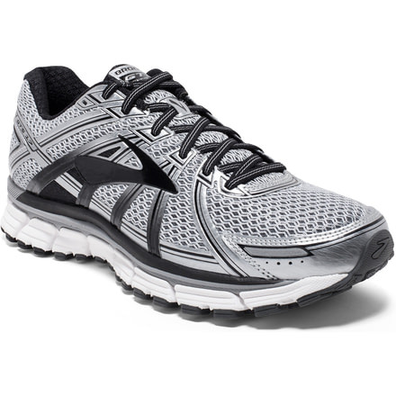 Brooks Adrenaline GTS 17 Road Running Shoe - Men's-Silver/Blk/Anthracite-Medium-8.5