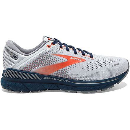 Brooks Adrenaline GTS 22 Running Shoes - Mens, Arctic/Red/Titan, 8.0, 1103661D004.080