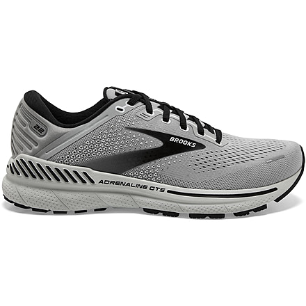Brooks Adrenaline GTS 22 Running Shoes - Mens, Wide, Alloy/Grey/Black, 12.5, 1103662E012.125