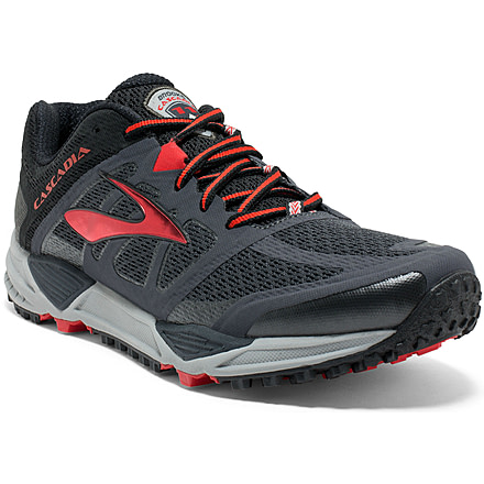 Cascadia 11 Trail Running Shoe - Mens-Anthracite/Black-Medium-10