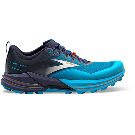 Brooks Cascadia 16 Running Shoes - Mens, Peacoat/Atomic Blue/Rooibos, 11.5, 1103761D490.115