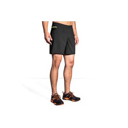 Brooks Cascadia 7 Inch 2-in-1 Running Shorts - Mens, Black, S, 211157001.025