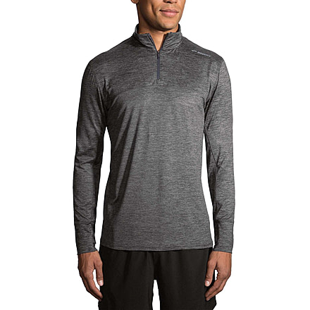 Brooks Dash 1/2 Zip 2.0 - Mens, Grey, M, 211471093.030