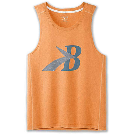 Brooks Distance Tank 2.0 - Mens, Live Wire/Flying B Speckle, S, 211446823.025