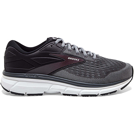 Brooks Dyad 11 Running Shoes - Mens, Medium, Blackened Pearl/Alloy/Red, 13.0, 1103231D031.130