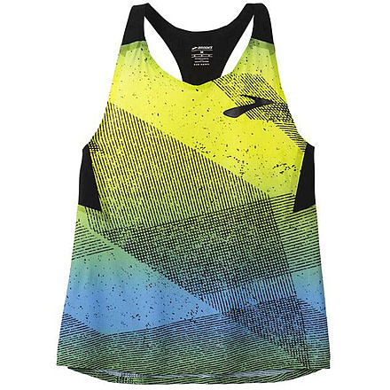 Brooks Elite Singlet - Womens, Mavericks Gradient Print, L, 221539471.035