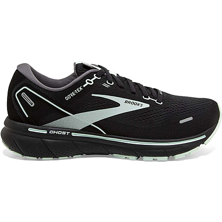 Brooks Ghost 14 GTX Running Shoes - Womens, Medium, Black/Blackened Pearl/Aquaglass, 6.5, 1203551B015.065