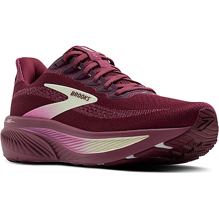 Brooks Ghost 17 Road Running Shoes - Womens, Burgundy/Pink/Green, 9.5, 1B, 1204311B581.095