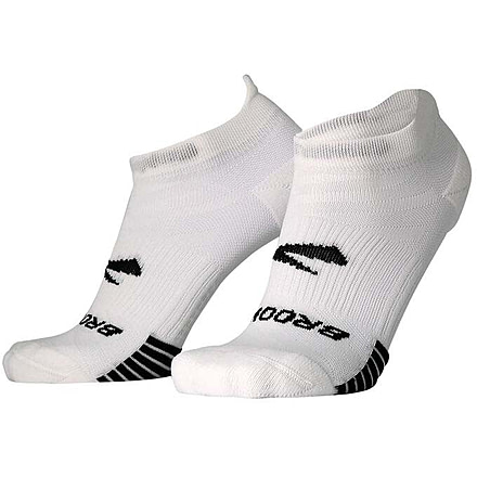 Brooks Ghost Lite No Show 2-Pack Sock, White, L, 280496100.035