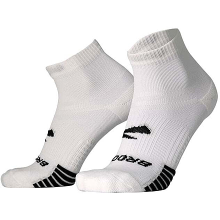 Brooks Ghost Lite Quarter 2-Pack Sock, White, XL, 280497100.040