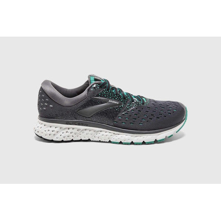 Brooks Glycerin 16 Womens Road Running Shoes, Ebony/Green/Black, 9.5 US, Medium, 1202781B081.095