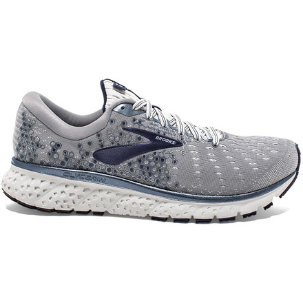 Brooks Glycerin 17 Road Running Shoes - Mens, Grey/Navy/White, 8.5D, 1102961D015.085