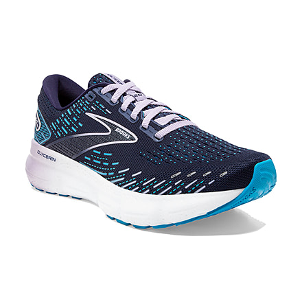 Brooks Glycerin 20 Running Shoes - Womens, Medium, Peacoat/Ocean/Pastel Lilac, 8.5, 1203691B499.085