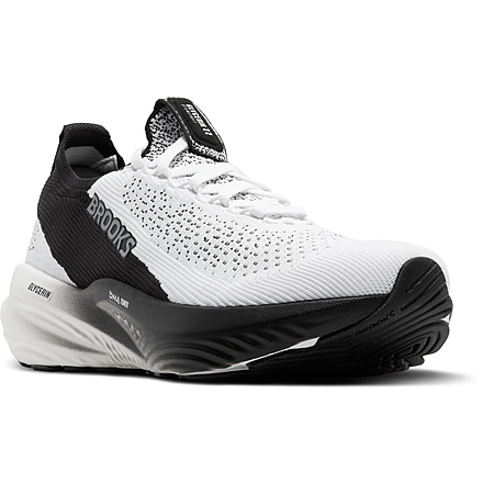 Brooks Glycerin StealthFit 22 Road Running Shoes - Mens, White/Grey/Black, 8, 1D, 1104481D135.080