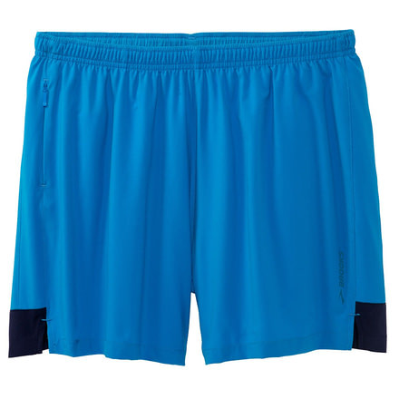 Brooks Go-To 5 Inch Short - Mens, Azul/Navy, Large, 211071497.035