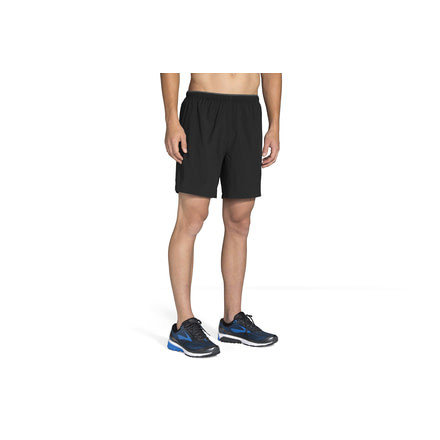 Brooks Go-To 7 Inch Mens Running Short, Black, Small, 211072-Black-S