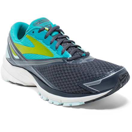 Brooks Launch 4 Road Running Shoe - Women's-Anthracite/Ceramic/Lime-Medium-9.5
