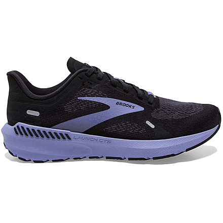 Brooks Launch GTS 9 Running Shoes - Womens, Wide, Black/Ebony/Purple, 7.5, 1203741D060.075