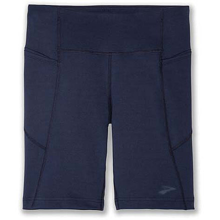 Brooks Moment 8in Short Tight - Womens, Navy, XL, 221585451.040