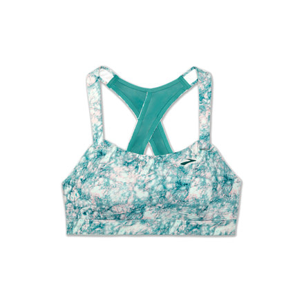 Brooks Moving Comfort Juno Bra - Womens, Mint Marble, 30-D, 350071379.0301D
