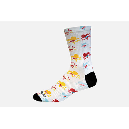 Brooks Pacesetter Crew Running Sock, Valentine's, Extra Large 741496-Valentine's-XL