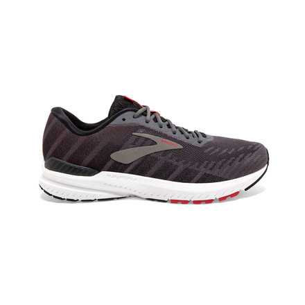 Brooks Ravenna 10 - Mens, Ebony/Black/Red, Medium, 11.5, 1102981D066.115