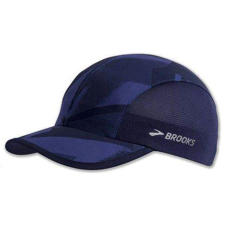 Brooks Run-Thru Hat, Navy Eclipse/Navy, One Size Fits All, 280381487.010