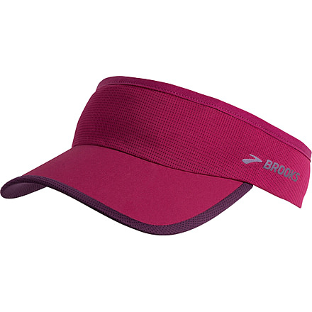 Brooks Run-Thru Visor, Plum/Iris, One Size Fits All, 280382516.010