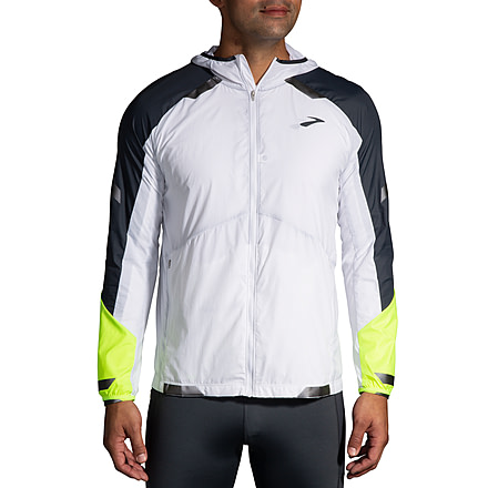 USED Brooks Run Visible Convertible Jacket - Men's, White/Asphalt/Nightlife, XL, 211406134.040, EDEMO1