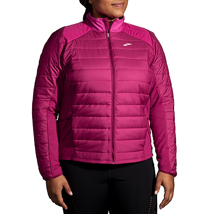 Brooks Shield Hybrid Jacket 2.0 - Womens, Dk Mauve/Mauve, Extra Small, 221557679.020