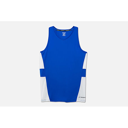 Brooks Stealth Men's Running Singlet, Royal/White, Extra Large 211140-Royal/White-XL