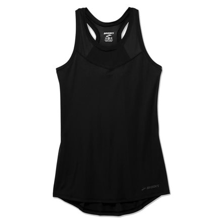 Brooks Stealth Womens Tank Top, Black, Extra Small, 221267-Black-XS