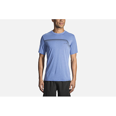 Brooks Track Men's Running T-Shirt, Lake, Large 211089-Lake-L