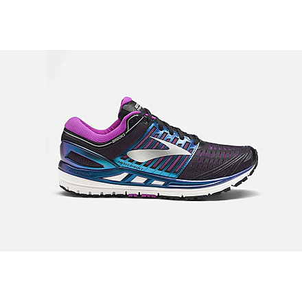 Brooks Transcend 5 Womens Road Running Shoes, Black/Purple/Multi, 5 US, Medium, 1202631B023.050