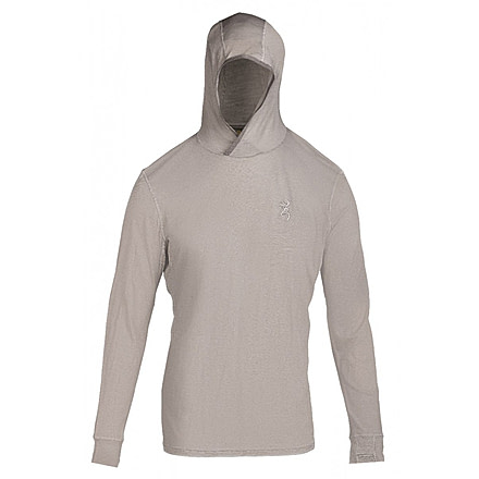 Browning 120 Merino Hooded Baselayer, Gray, 2XL, 3015357905