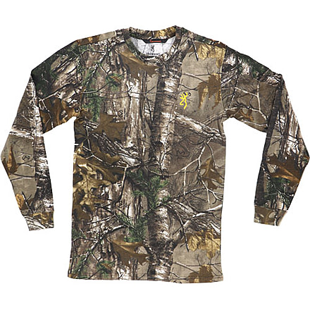 Browning Bg Men's Long Sleeve T-shirt Hc Basics Small Realtree Xtra