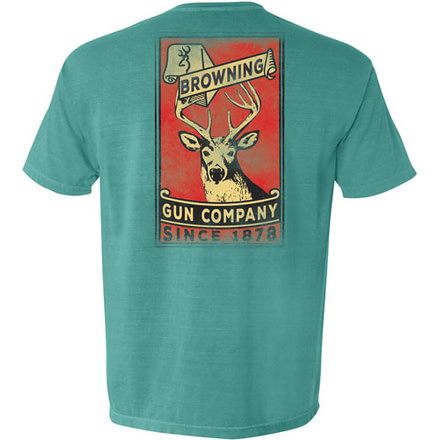 Browning Bg Men's T-shirt Banner Playng Card X-large Seafoam Green