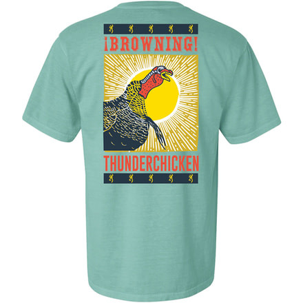 Browning Bg Men's T-shirt Thunder Chicken X-large Mint