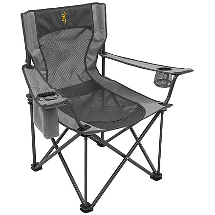 Browning Camping Kodiak Chair, Charcoal/Gray, 8531058