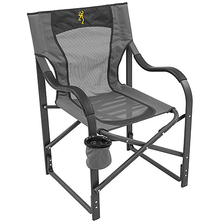 Browning Camping Mesh Camp Chair, Charcoal/Gray, 8511058