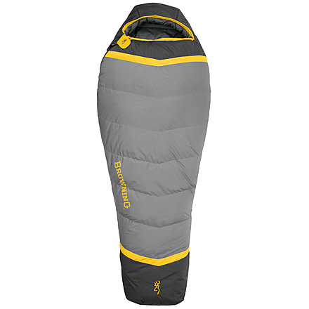 Browning Camping Vortex 20 Sleeping Bag, Gray/Charcoal, 4813036
