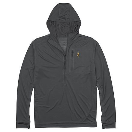 Browning Early Season Hooded Shirt - Mens, Carbon Gray, 3XL, 3010827906